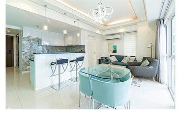 DS88-000684 – The Venice Luxury Residences | Fresh Minimalist Corner Unit One Bedroom 1BR Condominium for Sale in Mckinley Hill, Fort Bonifacio, Taguig City Near Venice grand canal Mall, SM Aura, and BGC